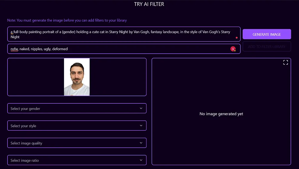 Introducing the AI Filter Creator in our Eventstudio Webapp