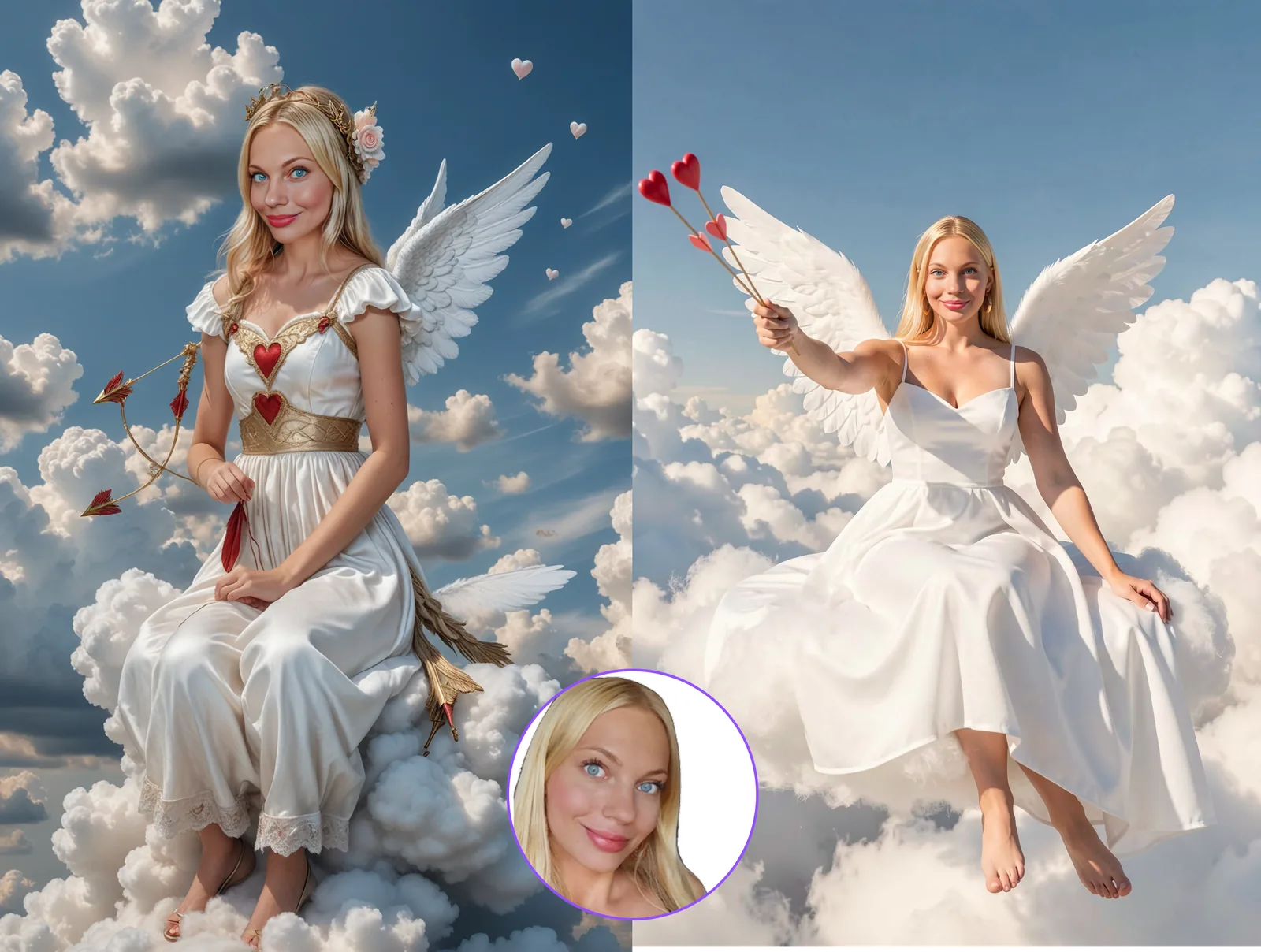 Comparison of the same Prompt (left side: V5/right side: new V6 Model)